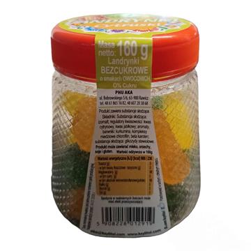 Aka Landrynki Owocowe 0% Cukru Cytruski 160 g-19413
