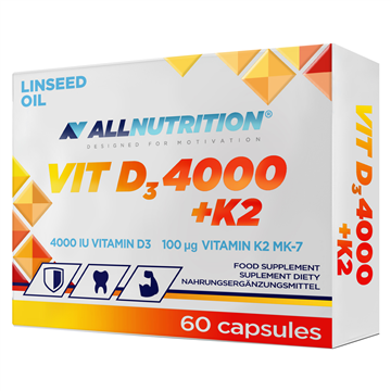 Allnutrition Witamina  D3 4000  K2 60 k odporność-14145