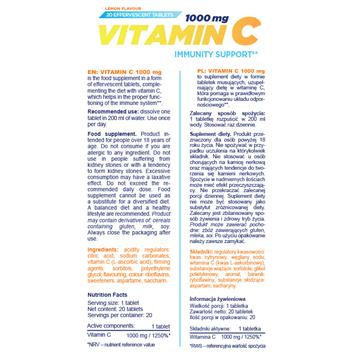 Allnutrition Witamina C tabletki musujące 20 tab -13940