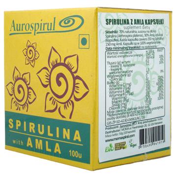 Aurospirul Spirulina Z Amlą 100 Kap. Odkwasza-3557