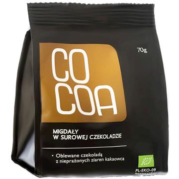 Cocoa Migdały w surowej czekoladzie  BIO 70g-8969