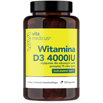 Vita medicus Witamina D3 4000 IU powyżej 75 roku -12650