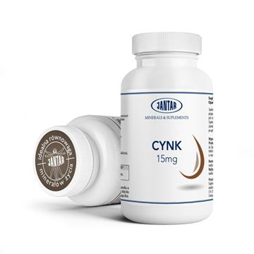 Jantar Cynk 15 mg 60 k odporność włosy skóra-11241