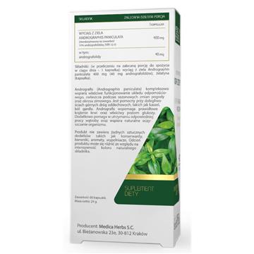 Medica Herbs Andrografis (King of bitters) 60 k-17597