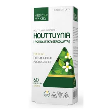 Medica Herbs Houttuynia 60 k Pstrolistka sercowata-19639