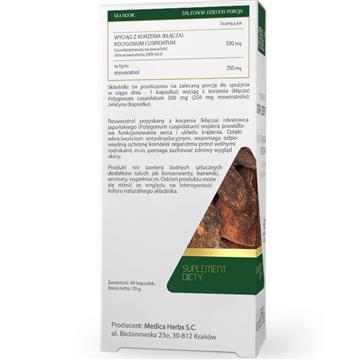 Medica Herbs Resweratrol Rdestowiec forte 40 k-17883