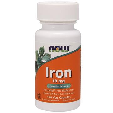 Now Foods Iron 18 mg  120 K-9368