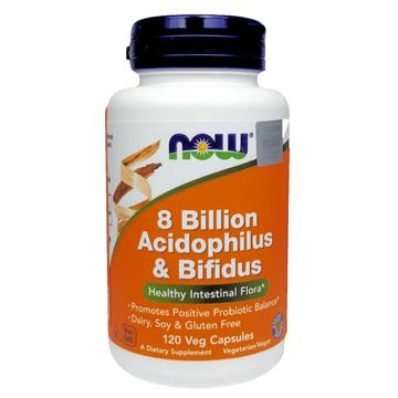 Now Foods 8 Billion Acidophilus & Bifidus 120 K-8578