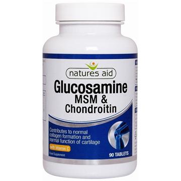 Natures Aid Glukozamina Msm Chondroityna 90 T-918