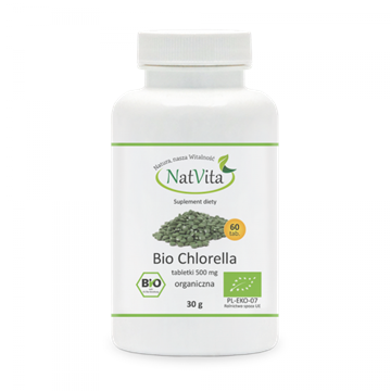 Natvita BIO Chlorella Algi 500 mg 60szt-8818