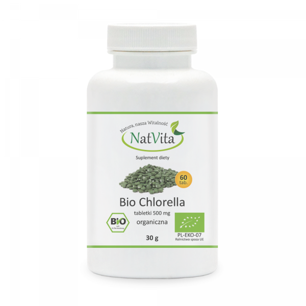 Natvita BIO Chlorella Algi 500 mg 60szt-8818