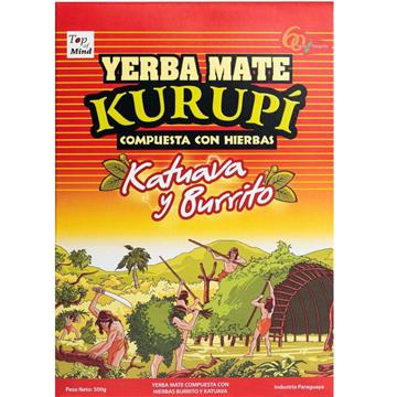 Yerba Mate Kurupi Katuava y Burrito 500 g-16418