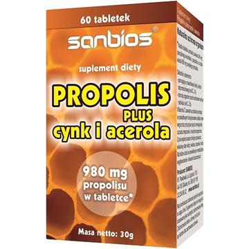Sanbios Propolis Plus Wit C Cynk 60 T Odporność-1544