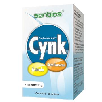 Sanbios Cynk 30 T odporność trądzik-9294