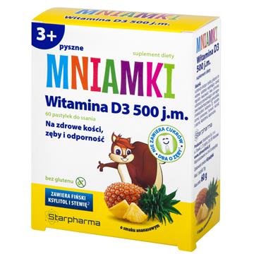 Starpharma Witamina D3 Mniamki Do Ssania 60 Pas-5187