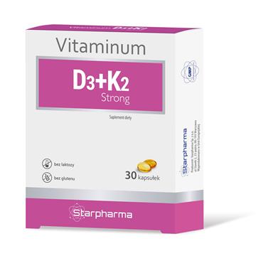 Starpharma Vitaminum D3+ K2 Strong 30 kapsułek-8896