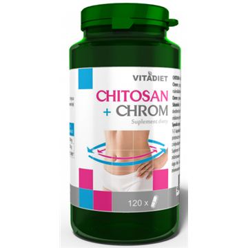 Vitadiet Chitosan + Chrom 120 Kaps. Poziom Glukozy-7645