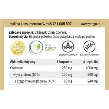 Yango Colostrum ze 100% protein 340 mg 90 kap.-19069