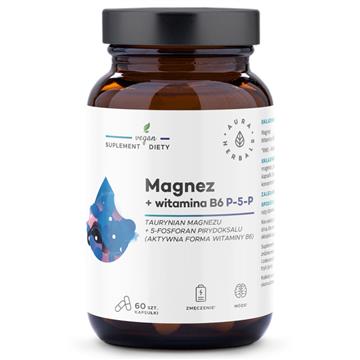 Aura Herbals Magnez + witamina  B6 P-5-P  60 szt-20570