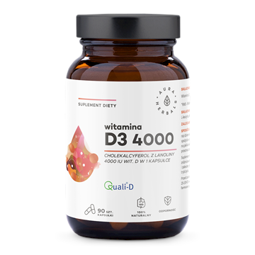 Aura Herbals Witamina D3 4000 90 k z lanoliny-15355