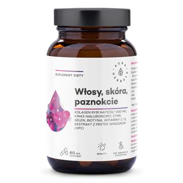 Aura Herbals Włosy Skóra Paznokcie 60 k kolagen-20159