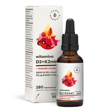 Aura Herbals Witamina D3 K2 Mk7 Ekstrakt Z Kurkumy-6267