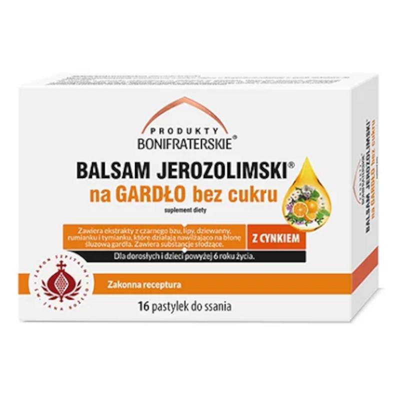 Balsam Jerozolimski na gardło 16 bez cukru-13135