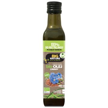 Big Nature Olej Lniany 250 ml bio-19097