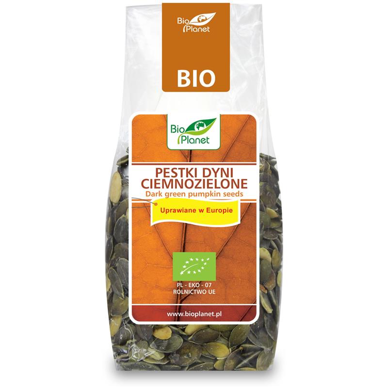 BIO PLANET Pestki dyni ciemnozielone u.w EBIO 150g-8658