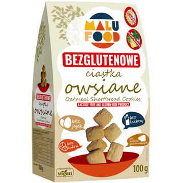 MALU FOOD Ciastka Owsiane b/glutenu 100 g-18481