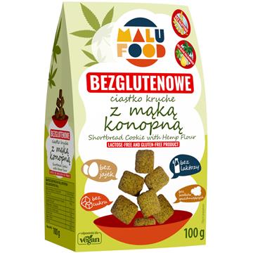 MALU FOOD Ciastka Kruche Konopne b/glutenu 100 g-18474