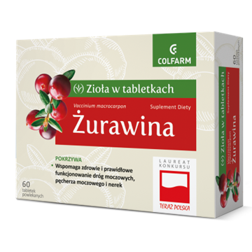 Colfarm Żurawina z pokrzywą  60 tabletkach-10383