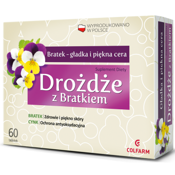 Colfarm Drożdże Z Bratkiem 60 Tabl. trądzik-6755