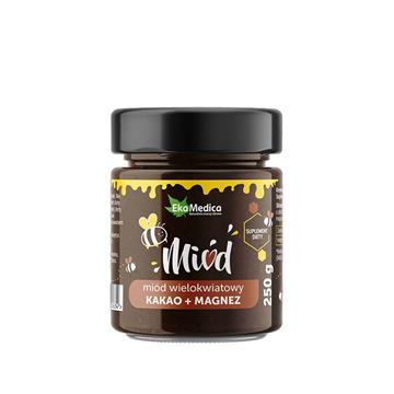 Ekamedica Miód Wielokwiatowy Kakao Magnez 250 g-11215