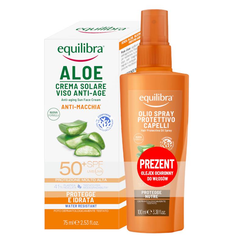 Equilibra SUN Zestaw krem SPF 50 + Olejek do wł.-21374