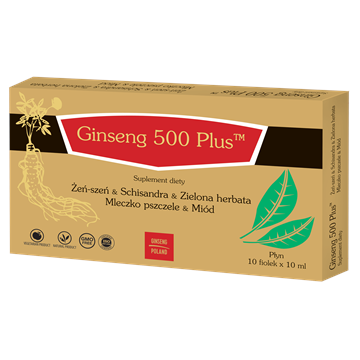 Ginseng Poland Ginseng 500 Plus Płyn 10 X 10 ml -12329