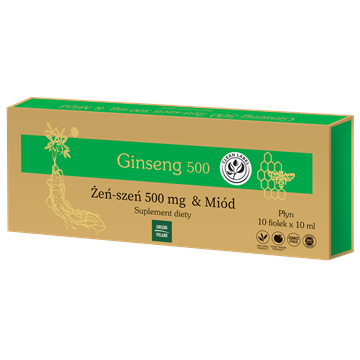 Ginseng Poland Ginseng 500 Żeńszeń & Miód 10X10-12330