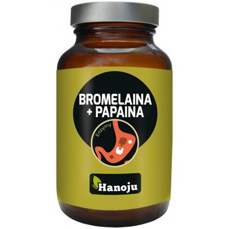 Hanoju Bromelaina  Papaina 450 mg 90 K trawienie-6548