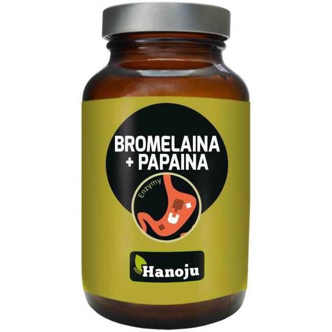 Hanoju Bromelaina  Papaina 450 mg 90 K trawienie-6548