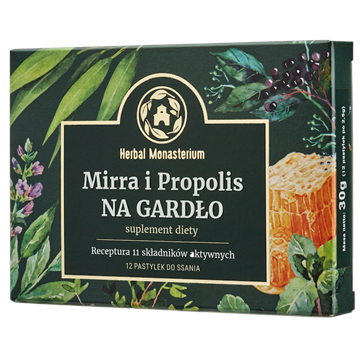 Herbal Monasterium Mirra i Propolis na gardło 12 p-11083