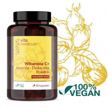 Vita medicus Witamina C+ Acerola Dzika róża Rokitn-18538