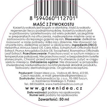 Green Idea Maść żywokostowa 50 ml-19251