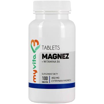 Myvita Magnez +B6 Cytrynian Magnezu 450 Mg 100 T-6611