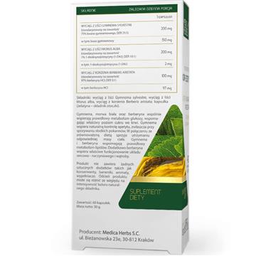 Medica Herbs Gymnema Morwa Berberyna 60 k-17862