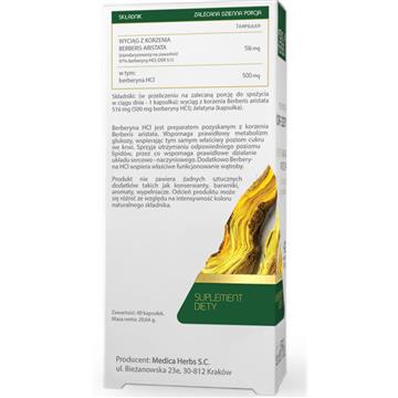 Medica Herbs Berberyna HCL 40 k-18906