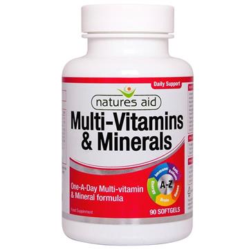 Natures Aid Multiwitamina + Min z Żelazem A-Z 90 K-906