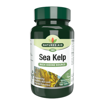 Natures Aid Kelp 187 Mg 180 T wodorosty jod-16244