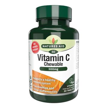 Natures Aid Witamina C 500 mg do żucia 50 T-14721