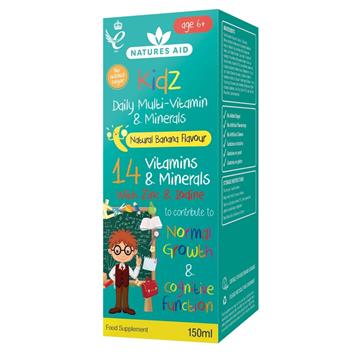 Natures Aid Kidz Multwitamina i Minerały 150 ml-14726