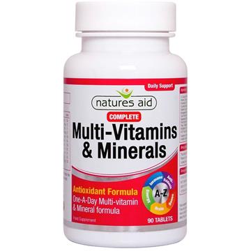 Natures Aid Miltiwitaminy i Minerały Complete 90 T-2709